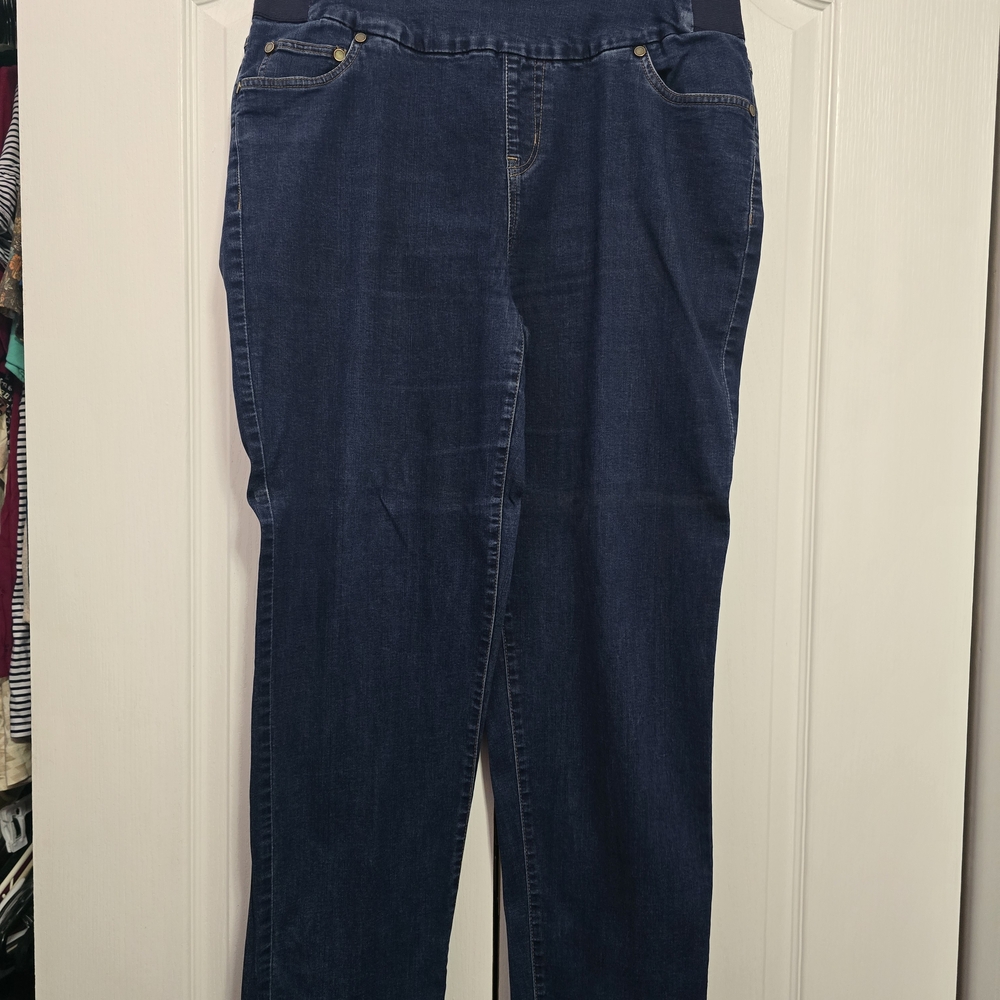 Woman Within Dark Blue Jeggings